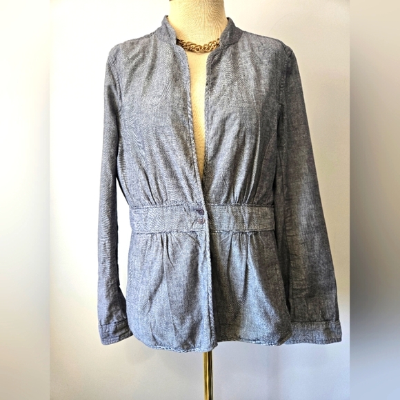 Eileen Fisher Jackets & Blazers - EILEEN FISHER lightweight Denim Blazer Jacket. Size Medium